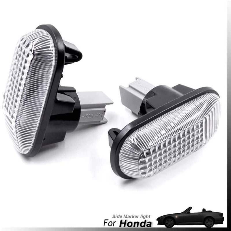 Mingrui test OEM Side Marker Light for 2000-2009 Hon'da S2000 S2K 2Pcs Fender Indicator Lamp Clear Lens With Amber Halogen Light Bulbs - Image 4